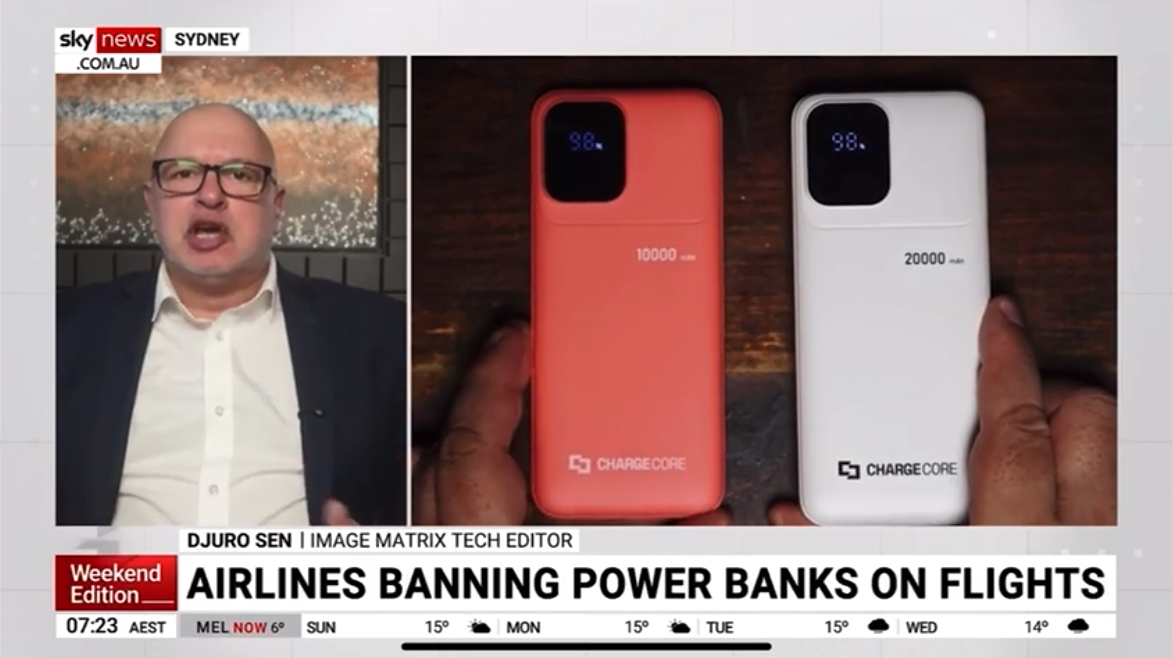 Sky News - Djuro Sen - Airlines Banning Powerbanks